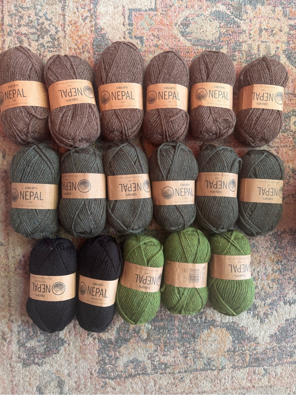 Drops Nepal Yarn Lot - 17 total
